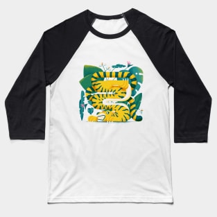 Yoga tiger Baseball T-Shirt